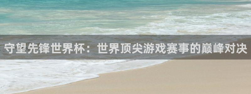 世界杯官网入口:守望先锋世界杯:世界顶尖游戏赛事的巅峰对决